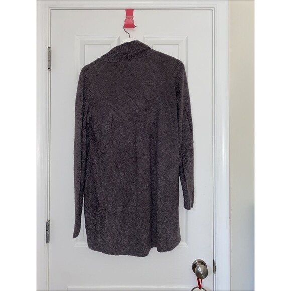 Barefoot Dreams Cardigan Cozy Chic Lite Women's Sweater Draped Brown Taupe Small - Picture 8 of 9